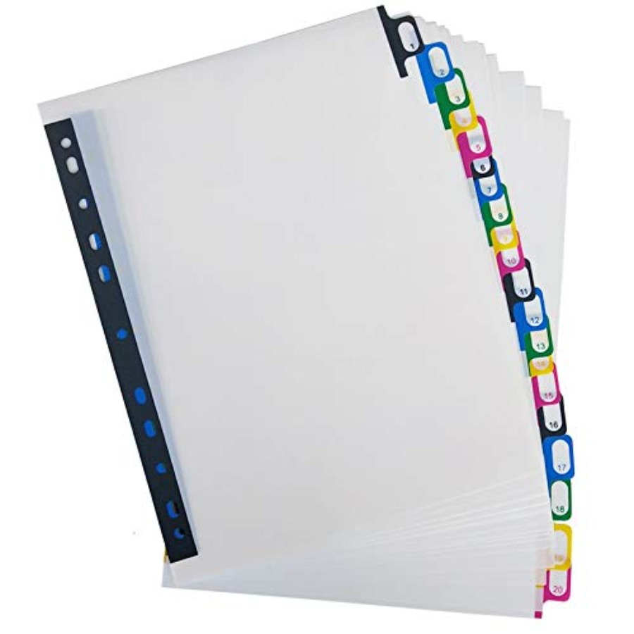 A4 Plastic Binder Index Tab Di - Tab Divider A4 recensie en prijs