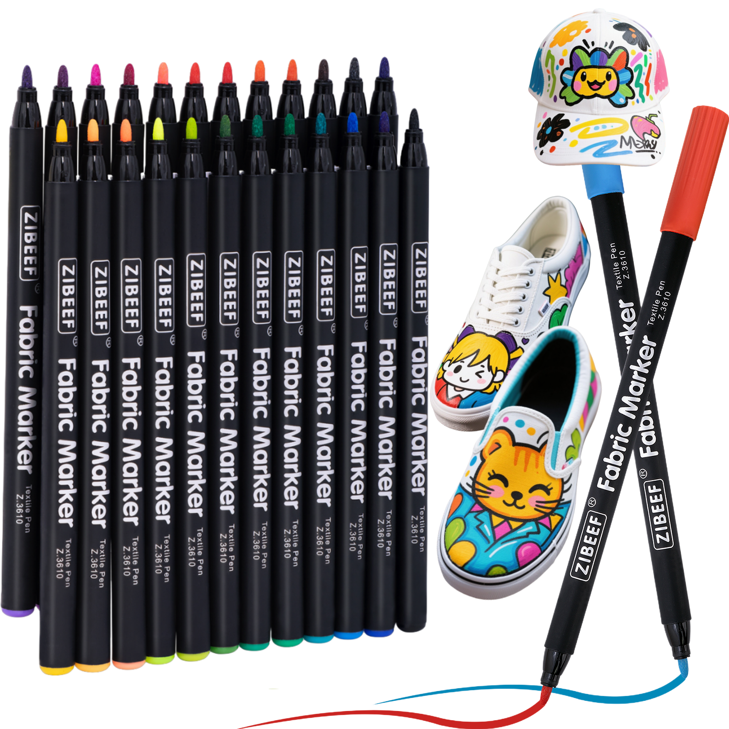 12/24 Color Fabric Markers-Fin - Correction Pen Fine recensie en prijs