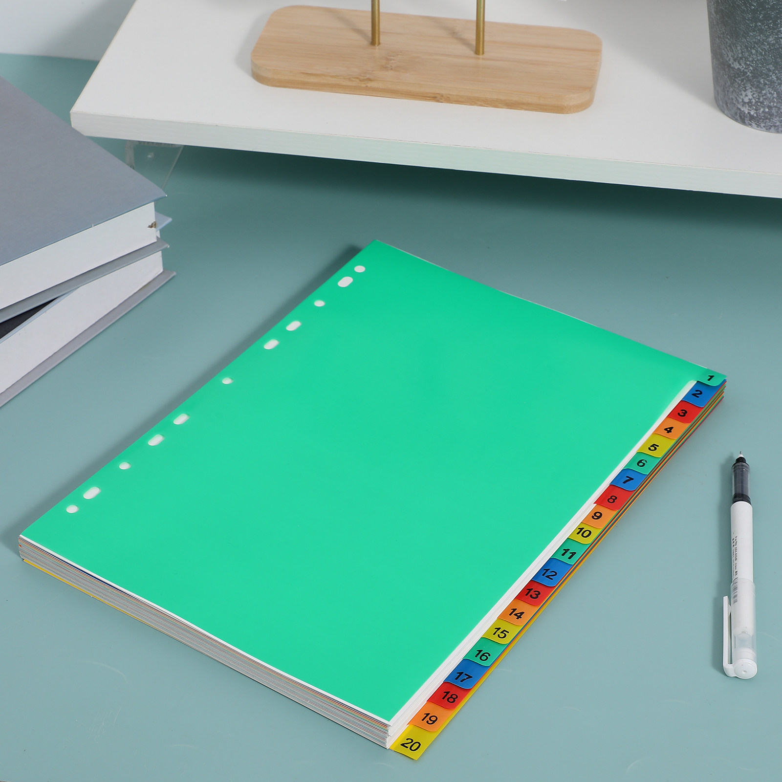 20 Pages A4 Colorful Plastic B - Tab Divider A4 recensie en prijs
