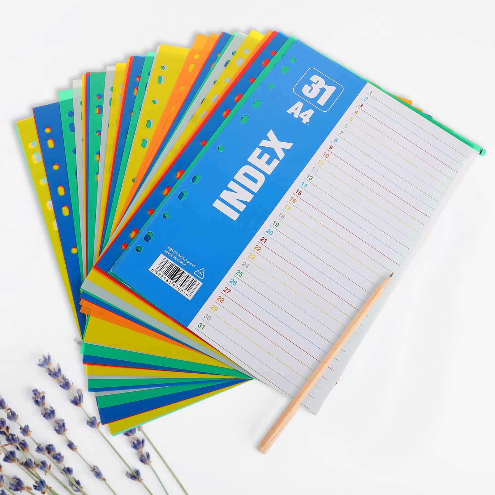 1Set Dividers A4 11-Hole PP St - Tab Divider A4 recensie en prijs