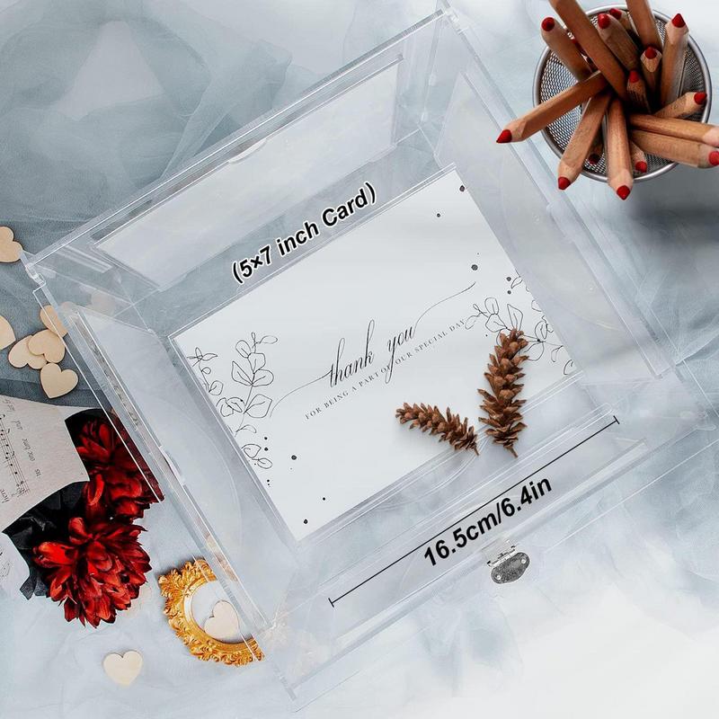 Acrylic Wedding Card Box With  - Card Index Box recensie en prijs