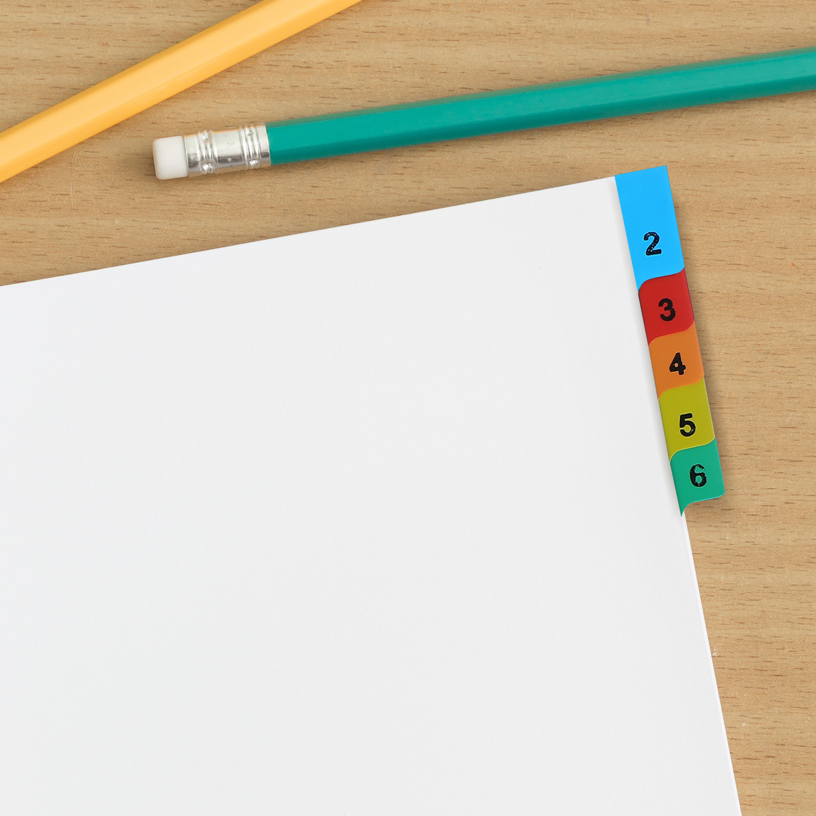 20 Pages Colorful Plastic Tab  - Tab Divider A4 recensie en prijs