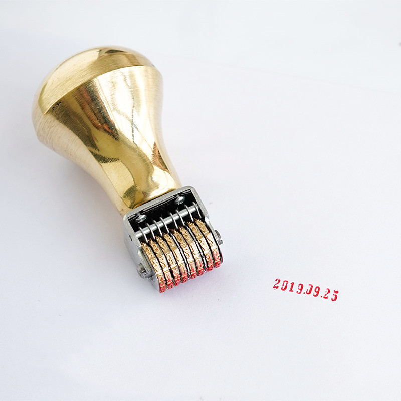 Retro Roller Date Stamp Copper - Rubber Date Stamp recensie en prijs