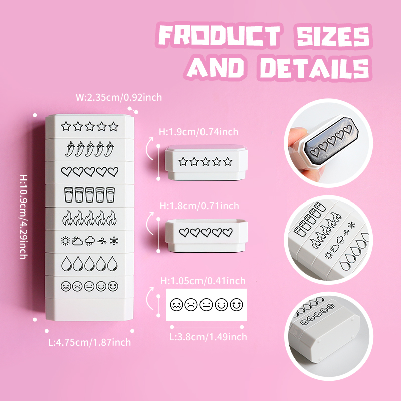 8-layer Stamp 5 Star Rating Mo - Rubber Date Stamp recensie en prijs