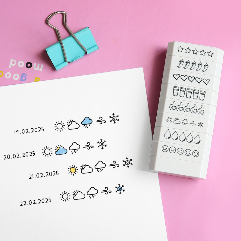 8-layer Stamp 5 Star Rating Mo - Rubber Date Stamp recensie en prijs