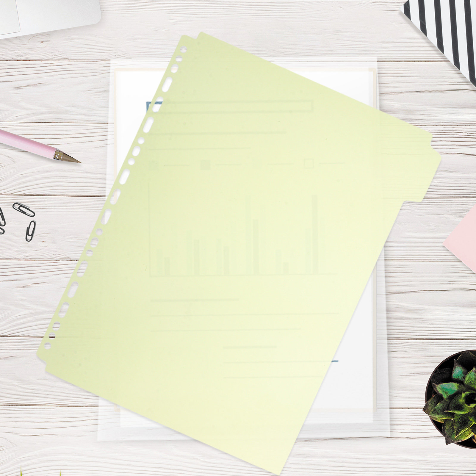 6Pcs Document Index Divider Bi - Tab Divider A4 recensie en prijs