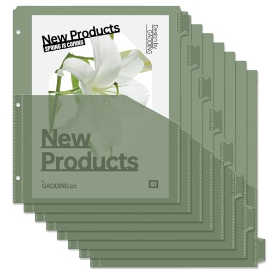 Binder Dividers with Pockets 8 - Tab Divider A4 recensie en prijs