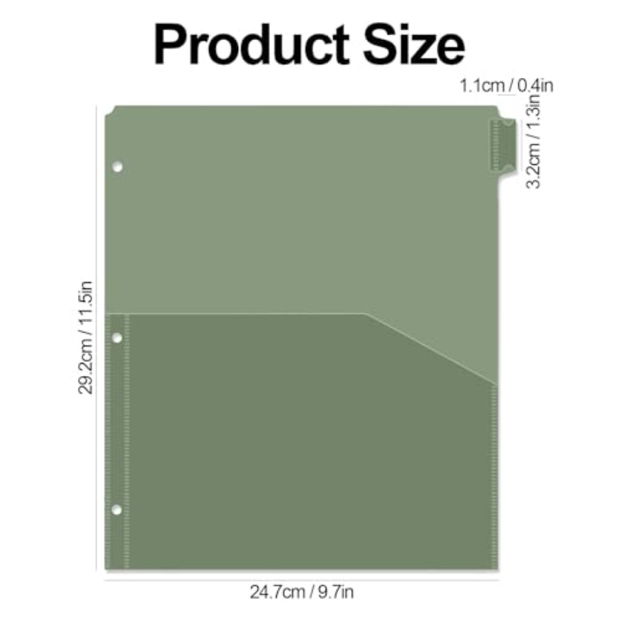 Binder Dividers with Pockets 8 - Tab Divider A4 recensie en prijs