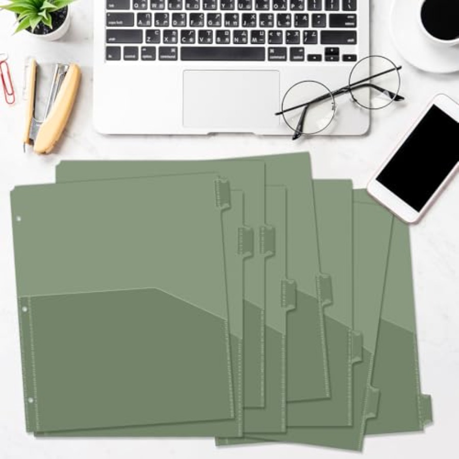 Binder Dividers with Pockets 8 - Tab Divider A4 recensie en prijs