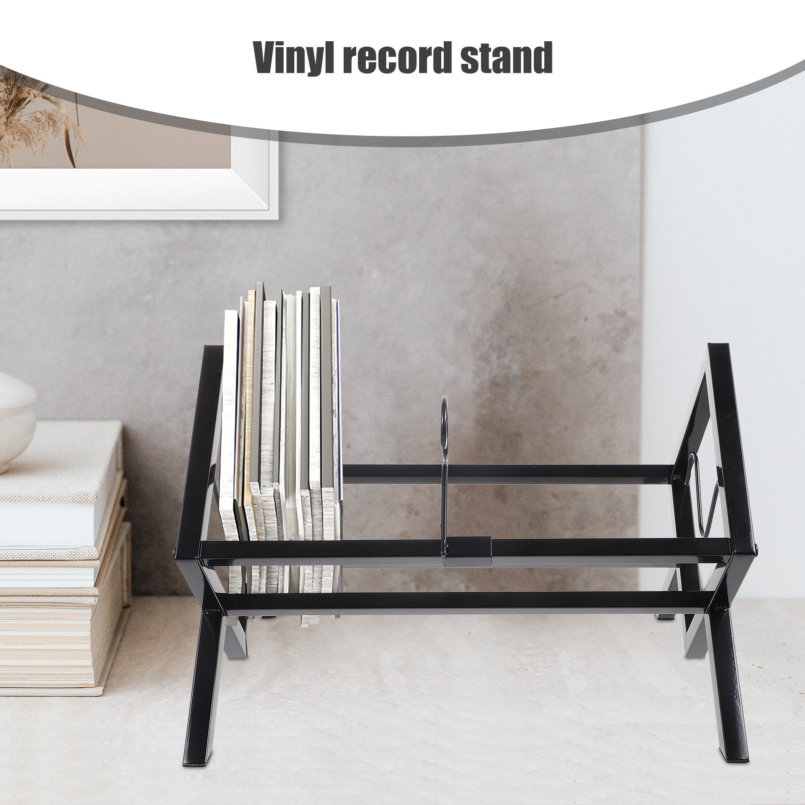 Vinyl Record Display Stand Met - Magazine Holder Rack recensie en prijs
