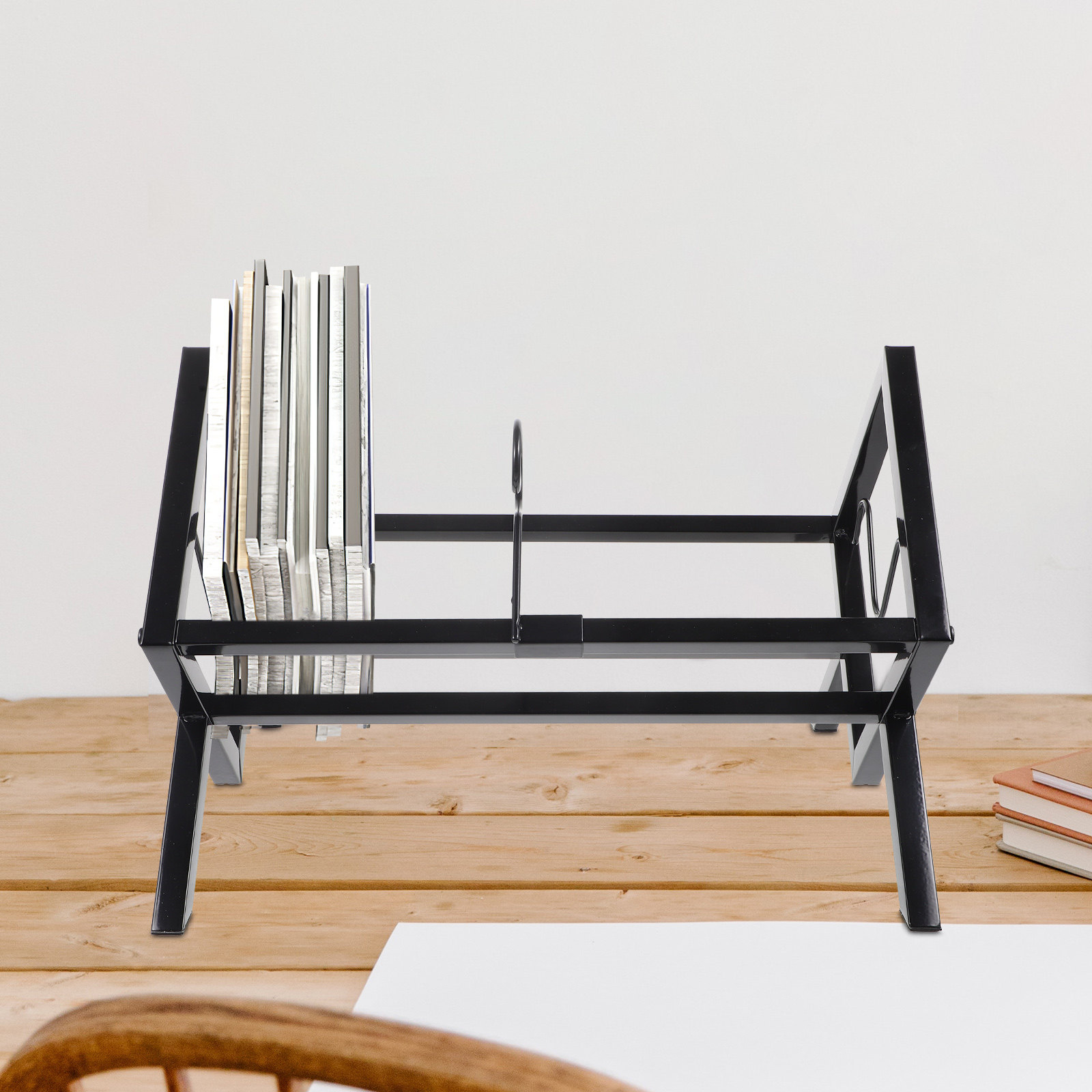 Vinyl Record Display Stand Met - Magazine Holder Rack recensie en prijs