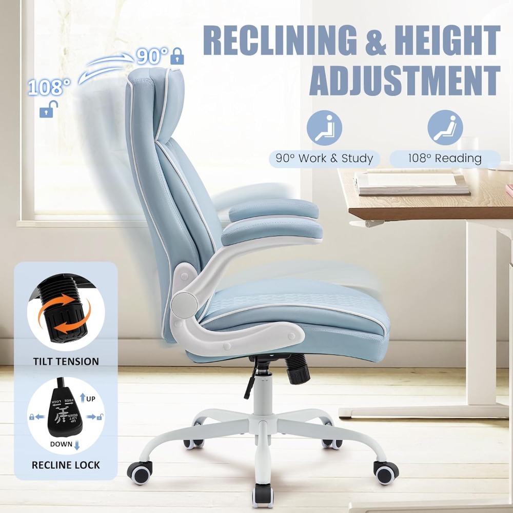 Computer Desk Chair with Lumba - Leather Desk Pad recensie en prijs