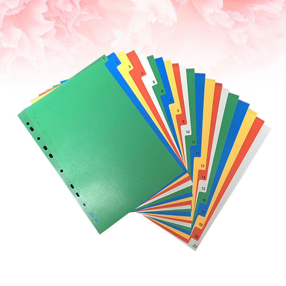 40Pcs Index Page Dividers Colo - Tab Divider A4 recensie en prijs
