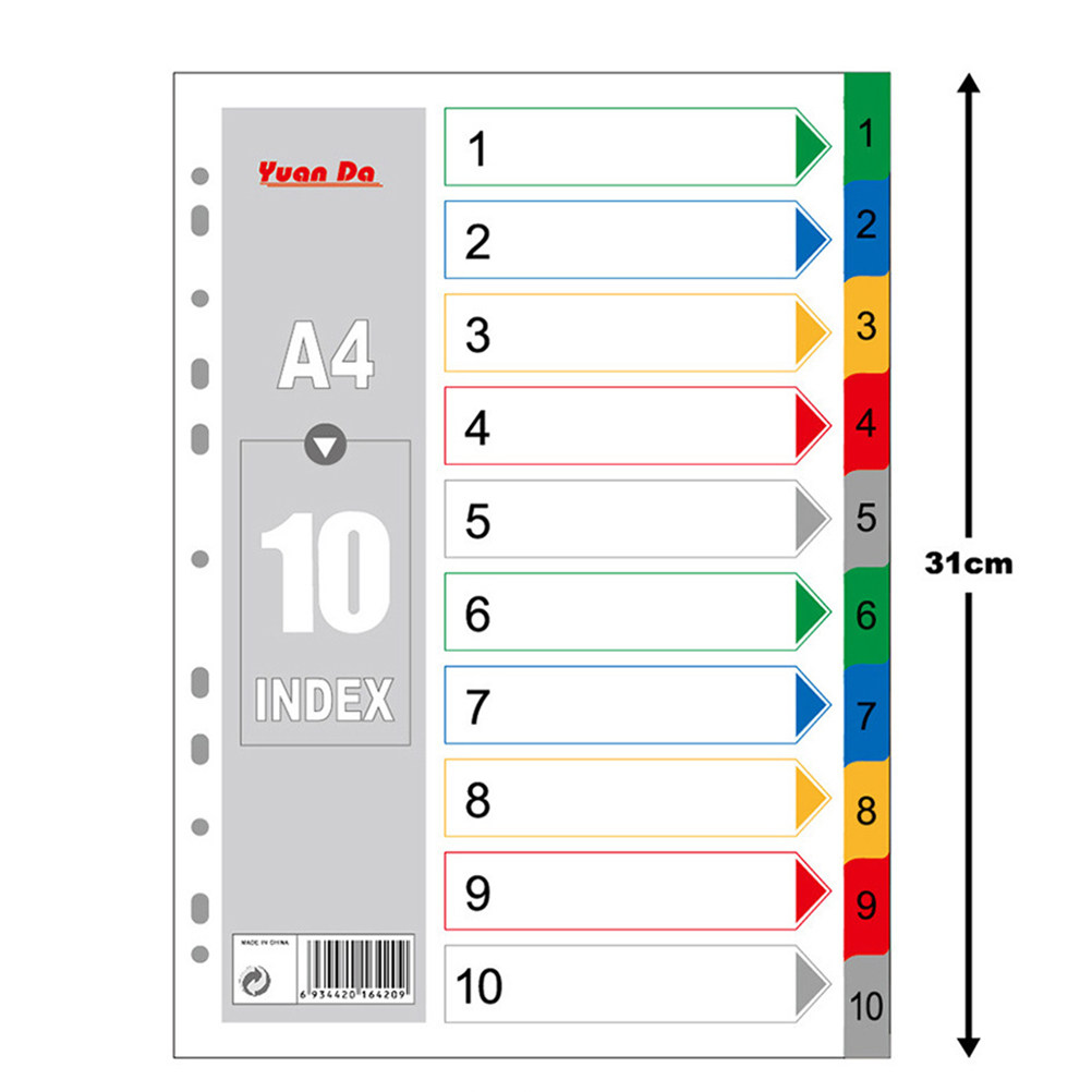 40Pcs Index Page Dividers Colo - Tab Divider A4 recensie en prijs