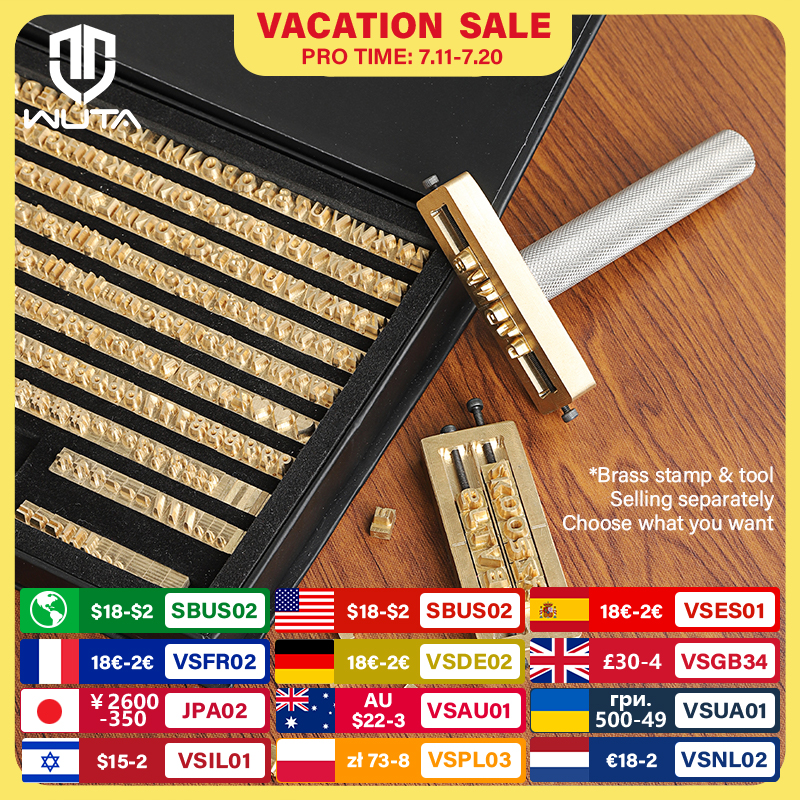 WUTA Brass Stamps Letter Numbe - Rubber Date Stamp recensie en prijs