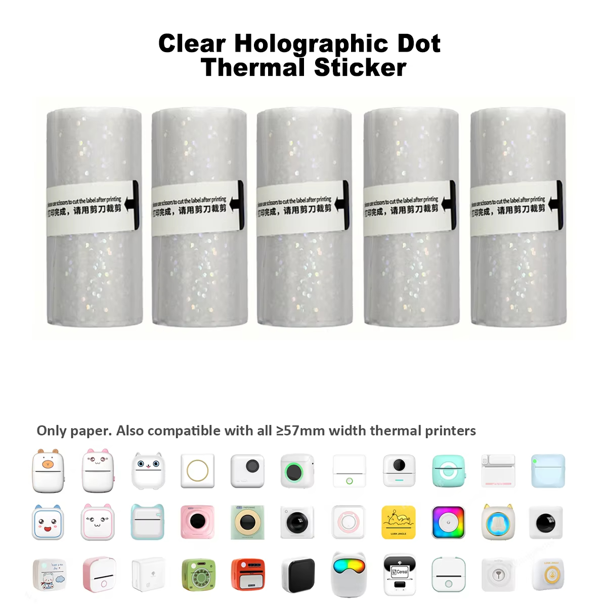Clear Holographic Dot Transpar - Ink Blotter Paper recensie en prijs