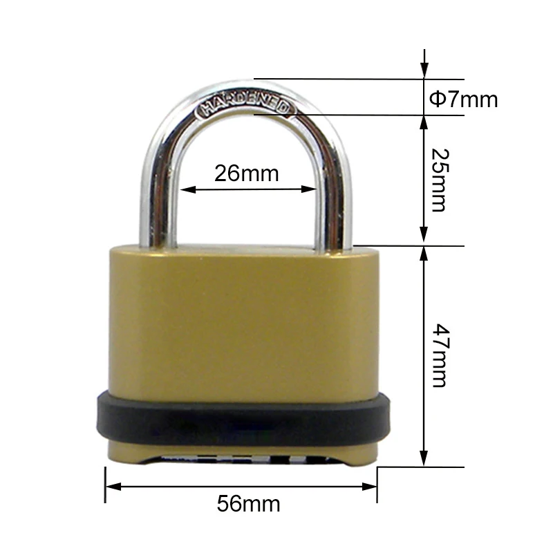Outdoor Lock No Key 4 Digit Co - Letter Opener Brass recensie en prijs