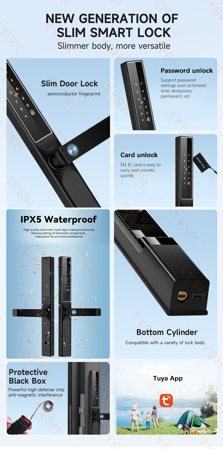 Tuya App Fingerprint Door Lock - Letter Opener Brass recensie en prijs