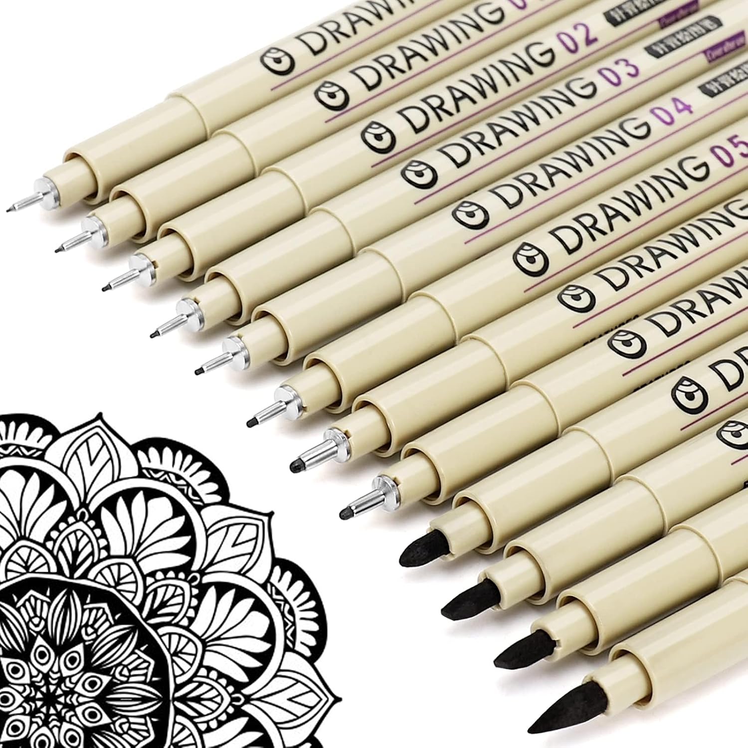12 Black Fine Liner Drawing Pe - Archive Box Set recensie en prijs
