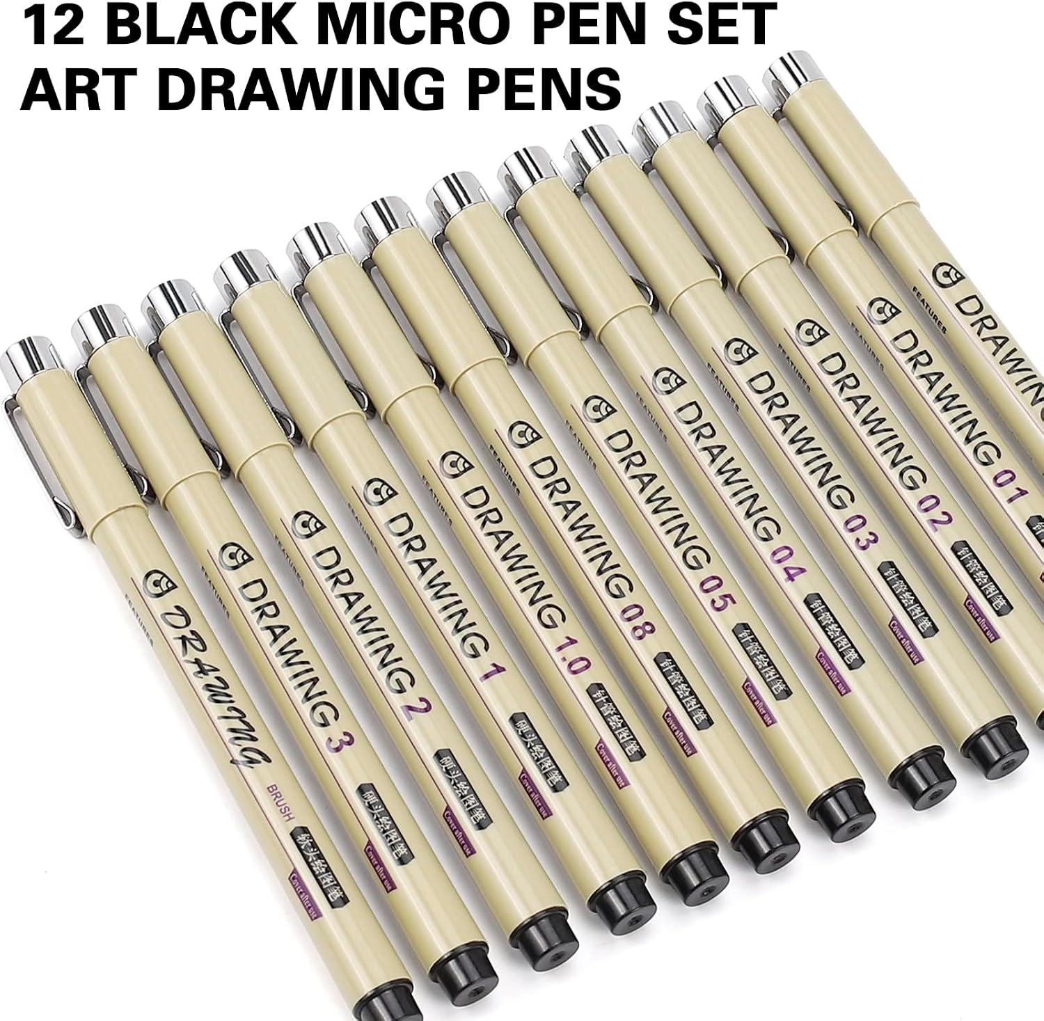 12 Black Fine Liner Drawing Pe - Archive Box Set recensie en prijs