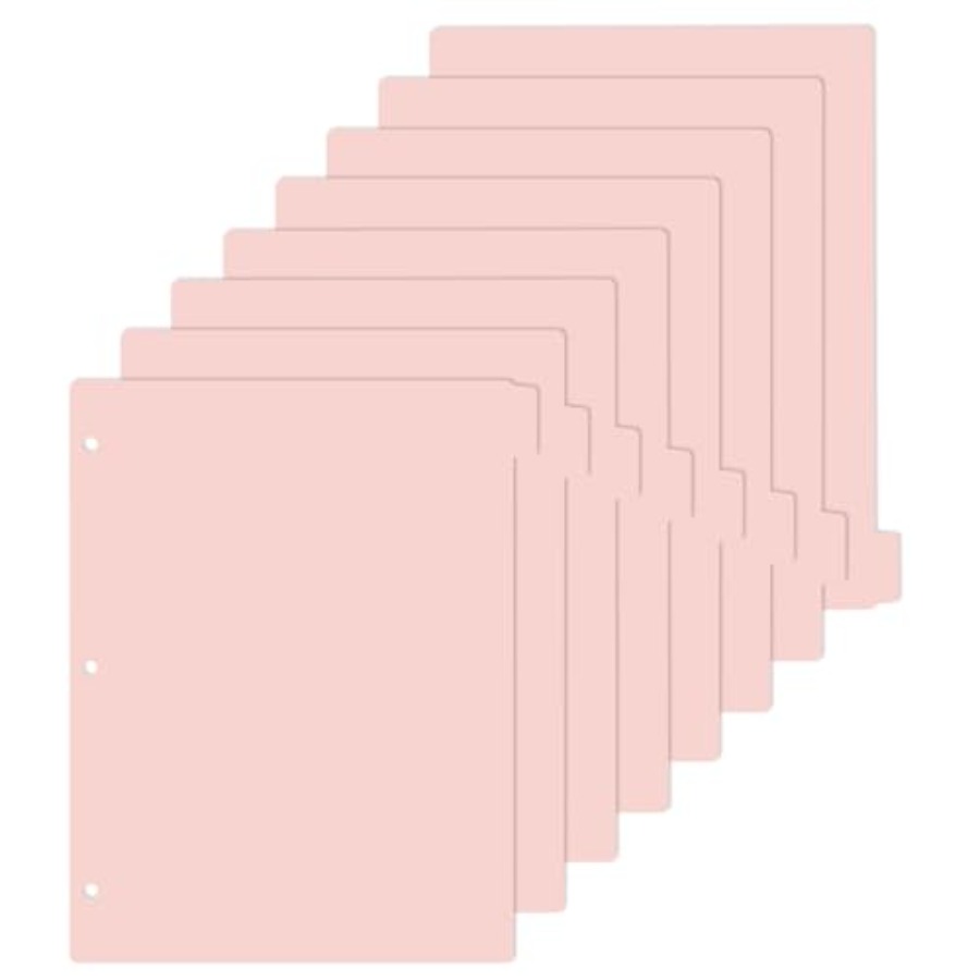A4 Pink 3-Ring Binder Dividers - Tab Divider A4 recensie en prijs