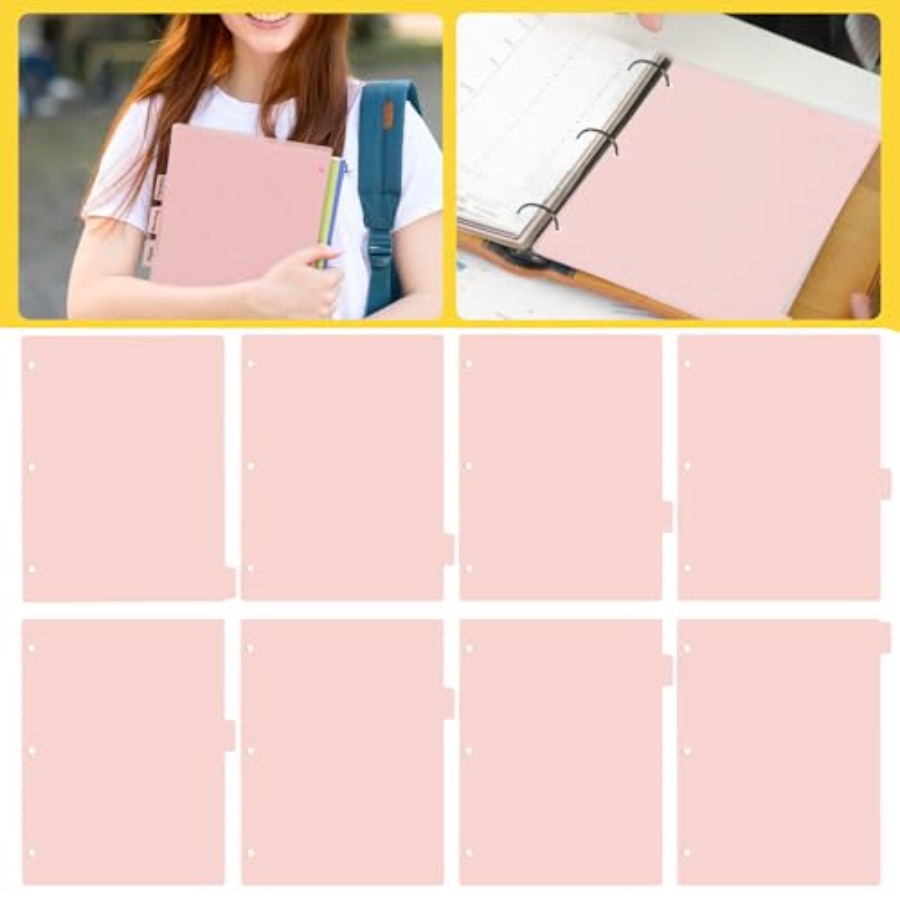 A4 Pink 3-Ring Binder Dividers - Tab Divider A4 recensie en prijs