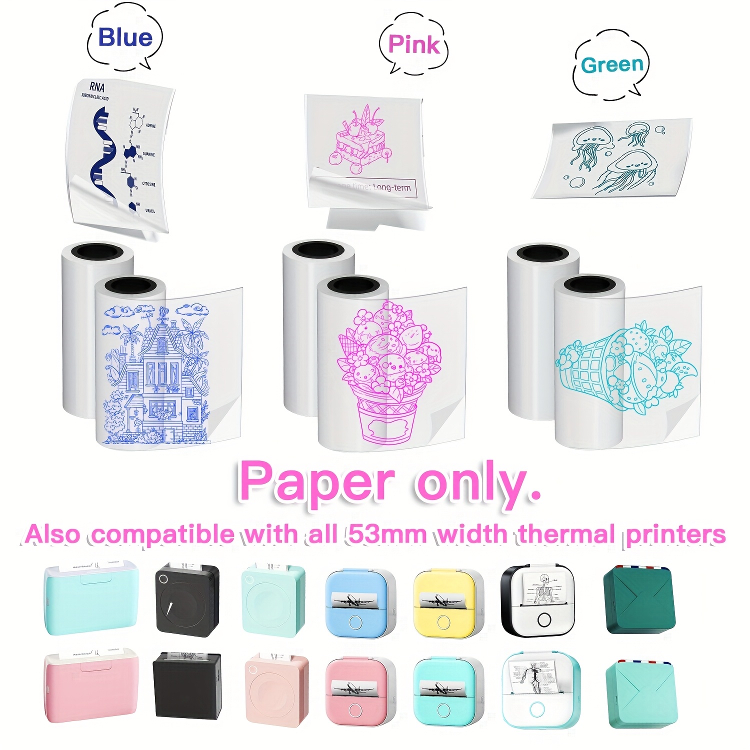 M02 Transparent Colorful Therm - Ink Blotter Paper recensie en prijs