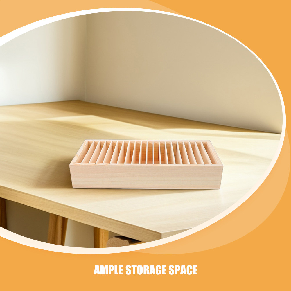 2Pcs Wooden Name Card Case Mul - Card Index Box recensie en prijs