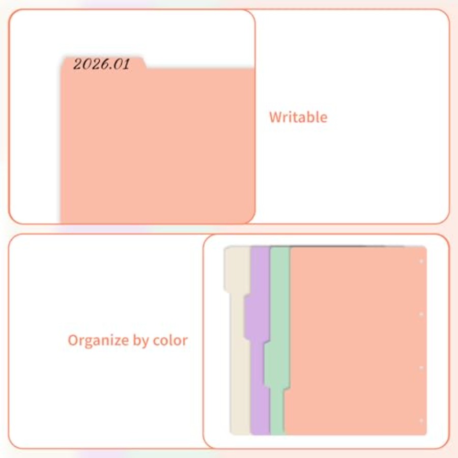 4-Pack Binder Dividers with Ta - Tab Divider A4 recensie en prijs