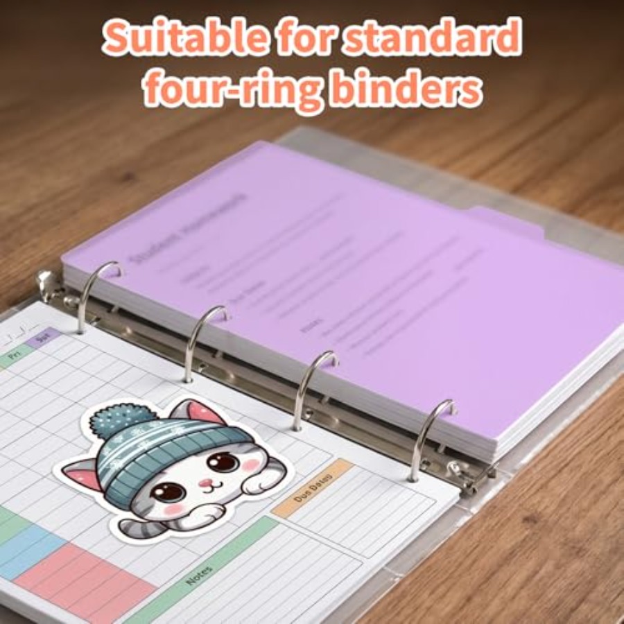 4-Pack Binder Dividers with Ta - Tab Divider A4 recensie en prijs