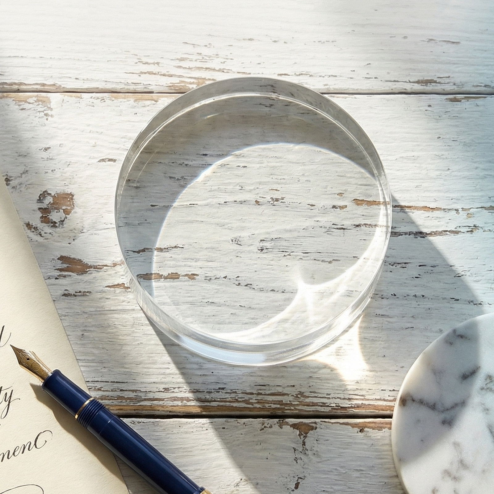 Round Clear Crystal Paperweigh - Book Weight Glass recensie en prijs