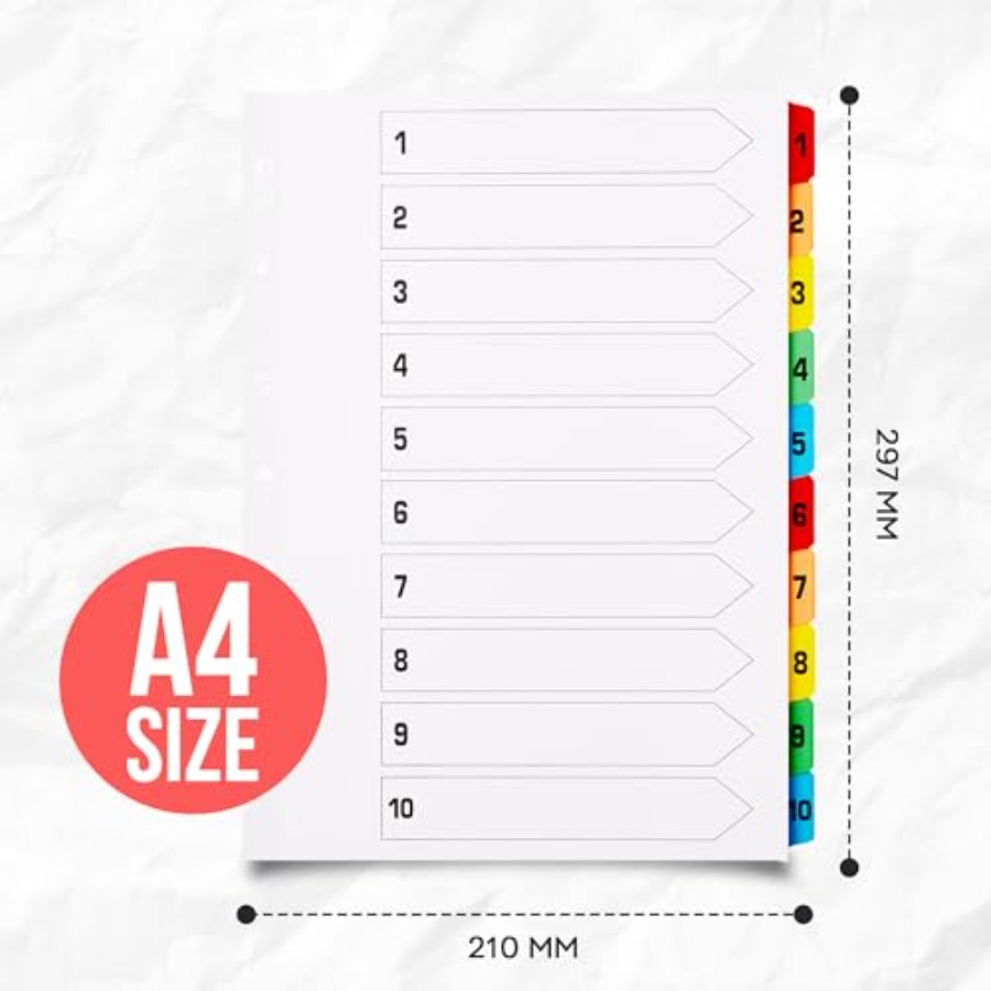 Binder Dividers with Tabs A4 1 - Tab Divider A4 recensie en prijs