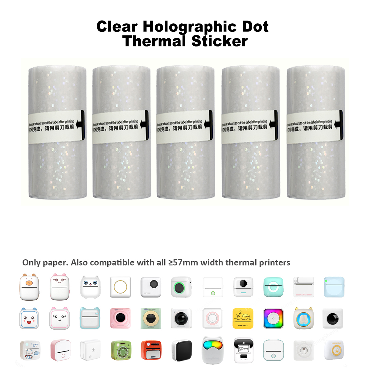 Clear Holographic Dot,Transpar - Ink Blotter Paper recensie en prijs