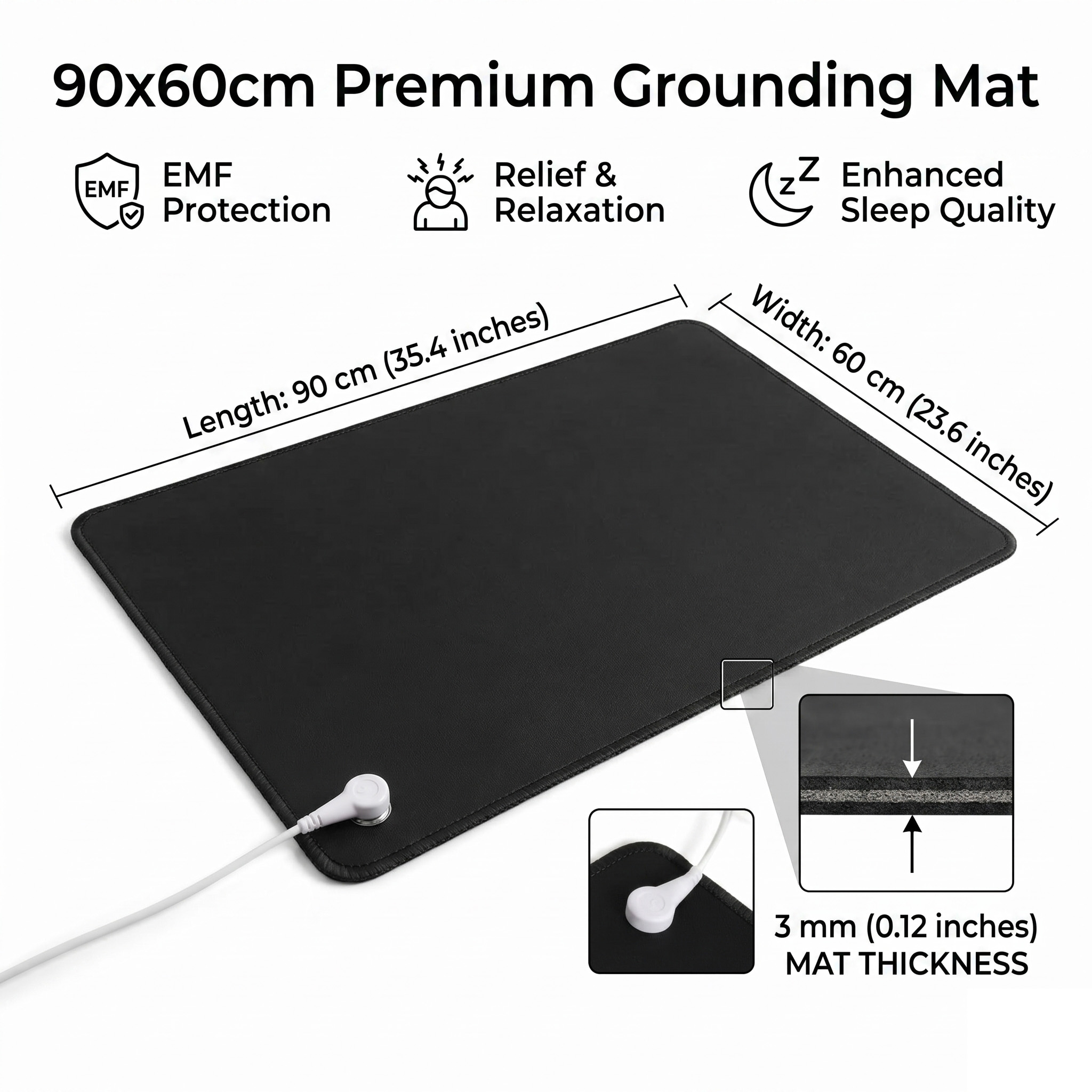 3mm PU Leather Grounding Mat E - Leather Desk Pad recensie en prijs