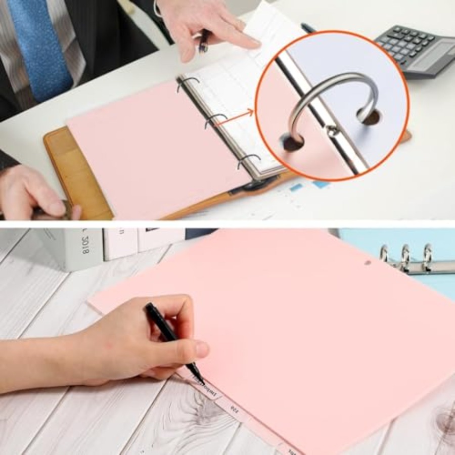 3 Ring Pink Binder Dividers wi - Tab Divider A4 recensie en prijs