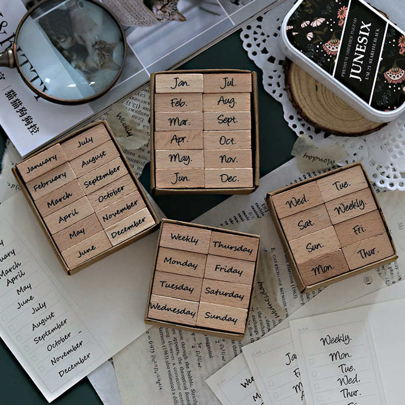Arabic Numbers Day Month Calen - Rubber Date Stamp recensie en prijs